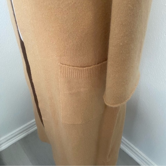 ASOS • Threadbare Longline Soft Camel Cardigan with Tie-belt and Pockets Sz 6NWT - Picture 4 of 10